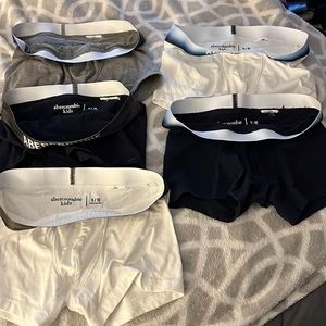 Boys A & F boxer brief lot (5 pairs)